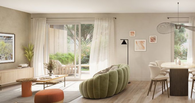 Achat / Vente immobilier neuf Chaponost cadre verdoyant à deux pas du Parc du Boulard (69630) - Réf. 13102