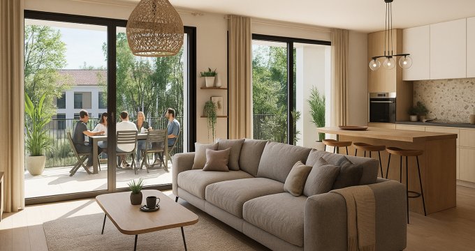 Achat / Vente immobilier neuf Communay environnement verdoyant proche mairie (69360) - Réf. 13429