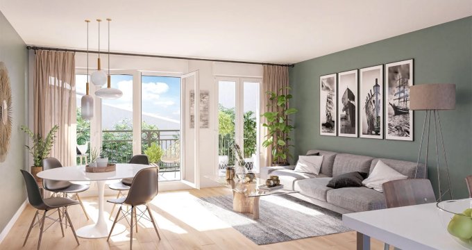 Achat / Vente immobilier neuf Décines-Charpieu à 10 min à pied du tram T7 et T3 (69150) - Réf. 12972