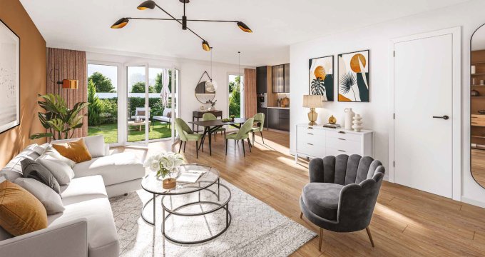 Achat / Vente immobilier neuf Genas quartier résidentiel proche centre et aéroport (69740) - Réf. 12738