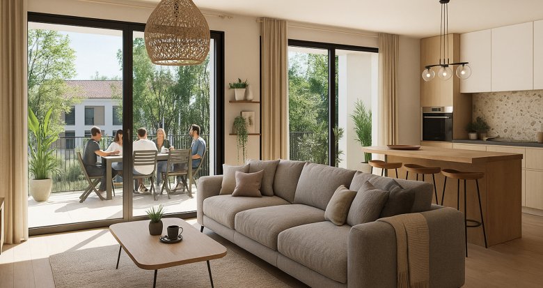 Achat / Vente immobilier neuf Communay environnement verdoyant proche mairie (69360) - Réf. 13429