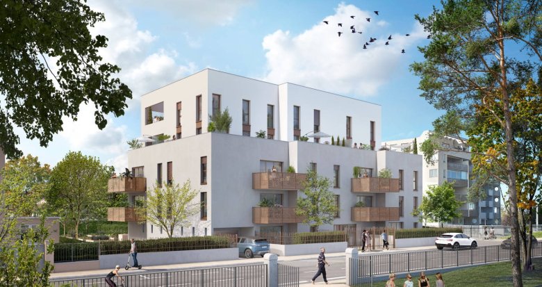 Achat / Vente immobilier neuf Décines-Charpieu face au jardin des Droits de L'Homme (69150) - Réf. 6578