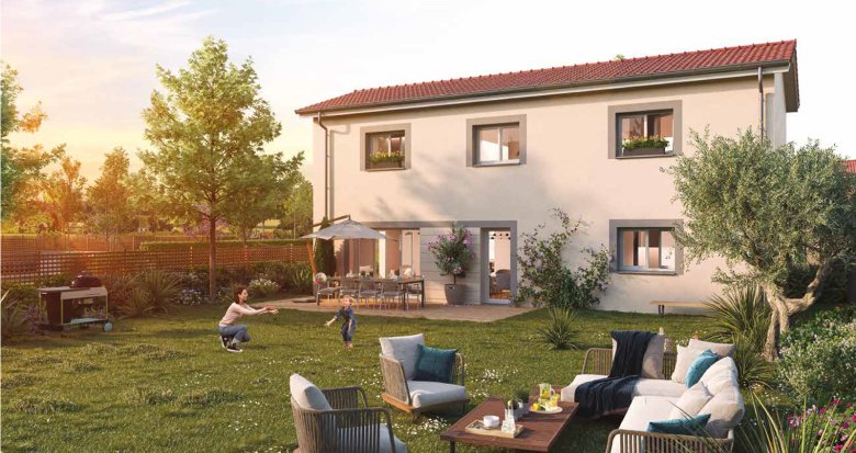 Achat / Vente immobilier neuf Genas quartier résidentiel proche centre et aéroport (69740) - Réf. 12738