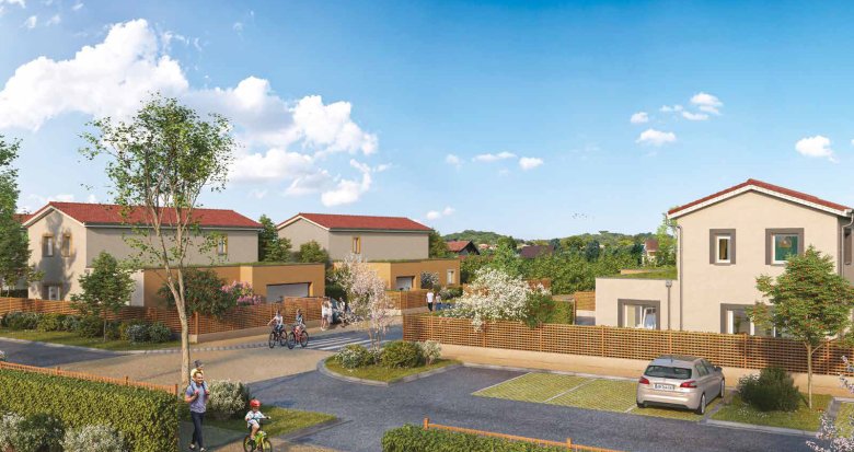 Achat / Vente immobilier neuf Genas quartier résidentiel proche centre et aéroport (69740) - Réf. 12738