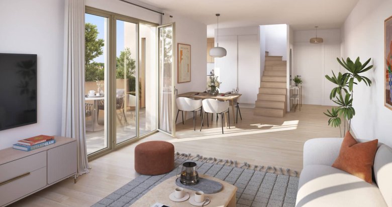 Achat / Vente immobilier neuf Lyon 07 secteur Gerland à 4 min à vélo du Métro B (69007) - Réf. 12782