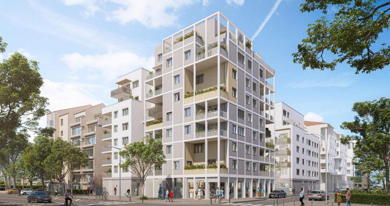 Achat / Vente immobilier neuf Lyon 07 secteur Gerland à 4 min à vélo du Métro B (69007) - Réf. 12782