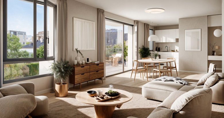 Achat / Vente immobilier neuf Lyon 7e à 1 km du métro B Debourg et du tramway T6 (69007) - Réf. 12892
