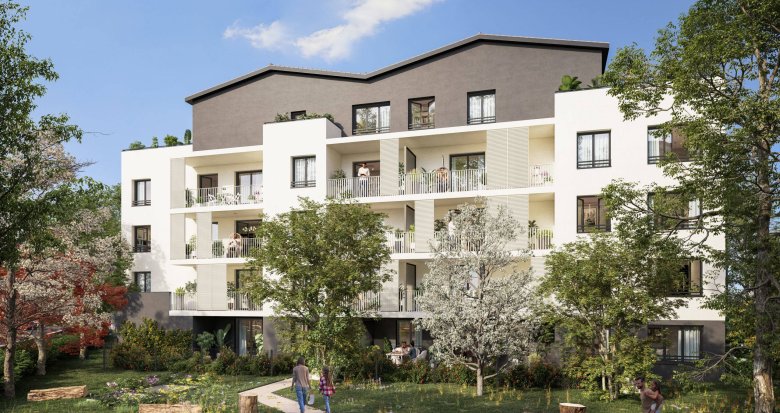 Achat / Vente immobilier neuf Meyzieu à 10 min du tramway T3 (69330) - Réf. 7421