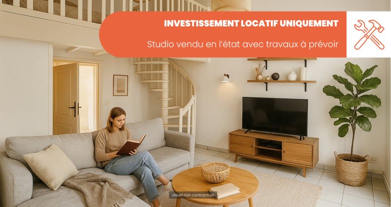 Achat / Vente immobilier neuf Oullins INVESTISSEMENT studio vendu en l’état travaux à prévoir (69600) - Réf. 13337