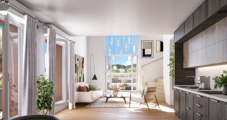 Achat / Vente immobilier neuf Rillieux-la-Pape à 750 mètres de la gare de Crépieux (69140) - Réf. 7089