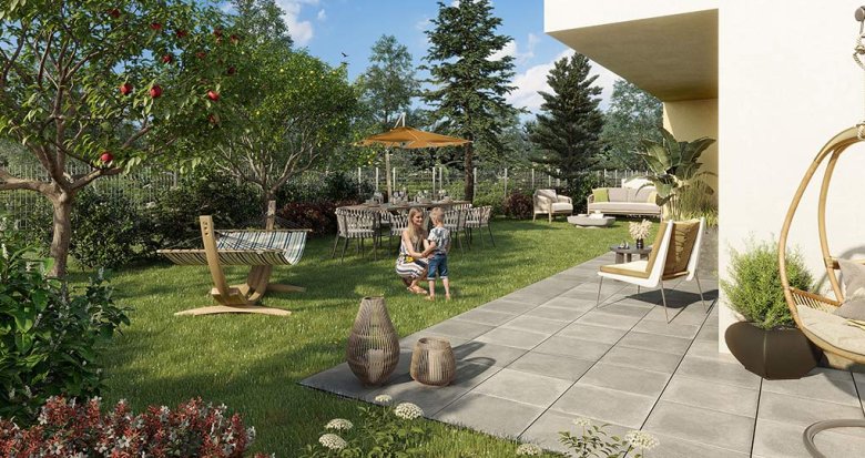 Achat / Vente immobilier neuf Saint-Bonnet-de-Mure proche place de l’Ancienne Mairie (69720) - Réf. 8454
