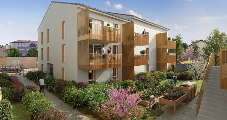 Achat / Vente immobilier neuf Saint-Bonnet-de-Mure proche place de l’Ancienne Mairie (69720) - Réf. 8454