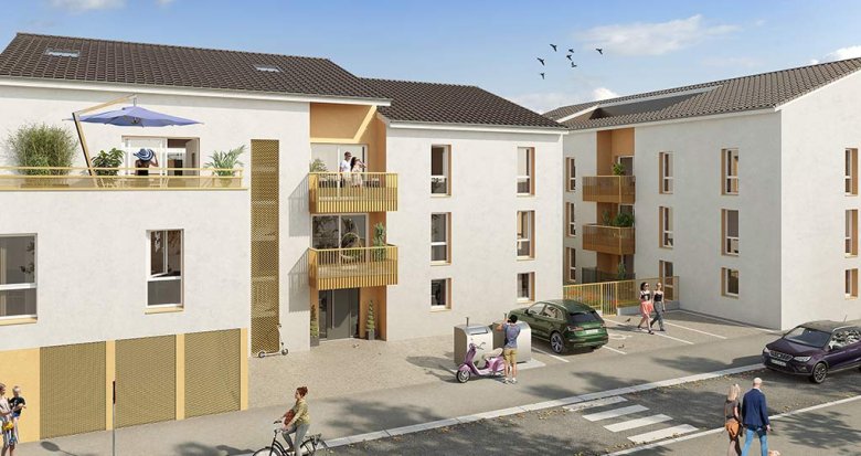 Achat / Vente immobilier neuf Saint-Bonnet-de-Mure proche place de l’Ancienne Mairie (69720) - Réf. 8454