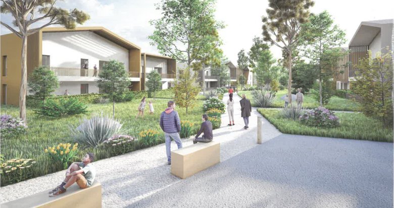 Achat / Vente immobilier neuf Saint-Priest proche centre à 7 min du tramway T2 (69800) - Réf. 13072