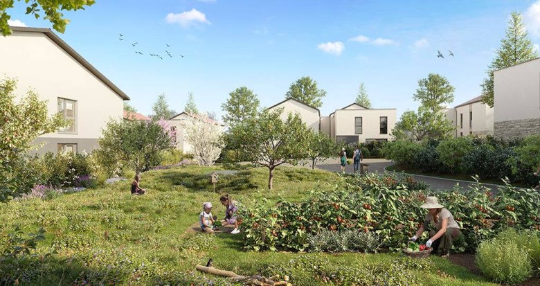 Achat / Vente immobilier neuf Sourcieux-les-Mines, charmant village à 25 km de Lyon (69210) - Réf. 8411