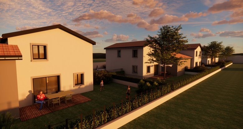 Achat / Vente immobilier neuf Ternay maisons neuves à 1km du centre (69360) - Réf. 12438