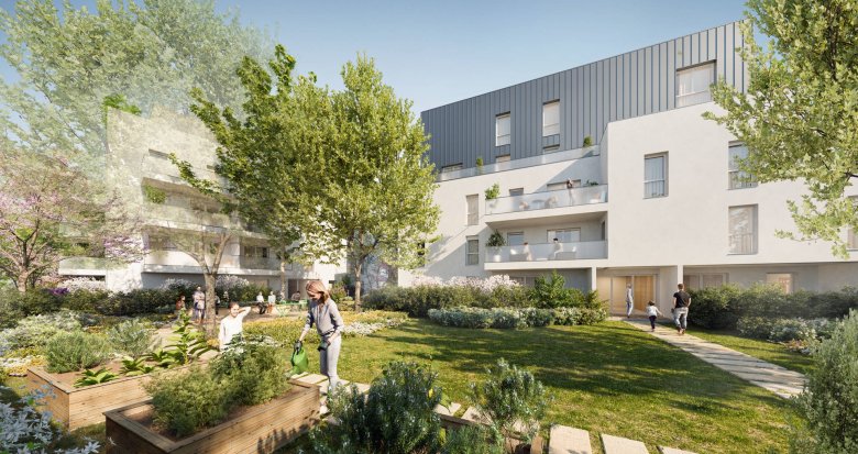 Achat / Vente immobilier neuf Vénissieux quartier résidentiel proche tramway T6 (69200) - Réf. 7299