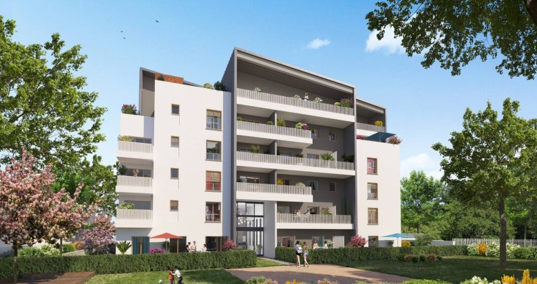 Achat / Vente immobilier neuf Villeurbanne à 450 mètres du métro A (69100) - Réf. 12645