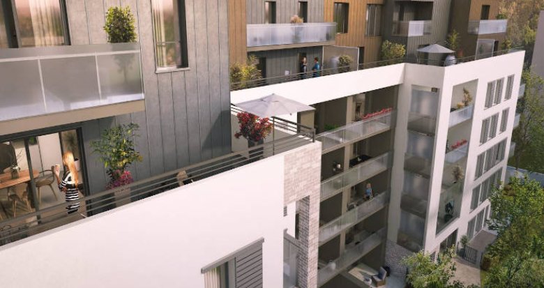 Achat / Vente immobilier neuf Villeurbanne au pied des transports (69100) - Réf. 4495