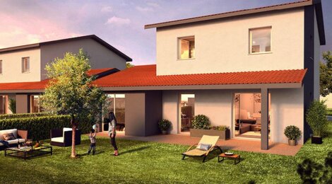 Programme immobilier neuf ODILON - Taluyers : Résidence T2–T5 avec maisons et appartements à 20 minutes de Lyon (69440) - Référence : 874