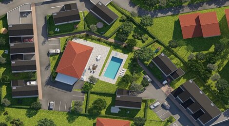 Programme immobilier neuf VILLAS DU PRÉ ROND - Montagny : Résidence de maisons T4–T5 avec jardins et isolation RT 2012 près du centre (69700) - Référence : 841