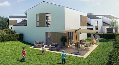 Programme immobilier neuf VILLAS DU PRÉ ROND - Montagny : Résidence de maisons T4–T5 avec jardins et isolation RT 2012 près du centre (69700) - Référence : 841
