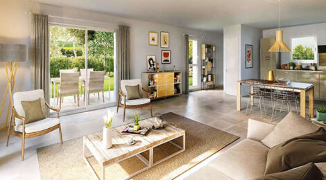 Programme immobilier neuf LES NATURELLES - Bagnols : Résidence T4–T5 avec espaces verts et double exposition dans un cadre viticole (69620) - Référence : 3607