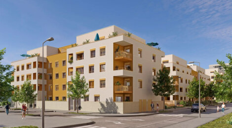 Programme immobilier neuf KAOLIN - Bron à proximité du parc Rosa Parks (69500) - Référence : 17207