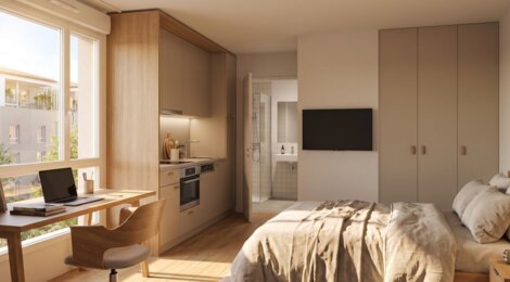 Programme immobilier neuf CITY'ZEN - BRON - Bron investissement étudiant aux portes de Lyon (69500) - Référence : 18224