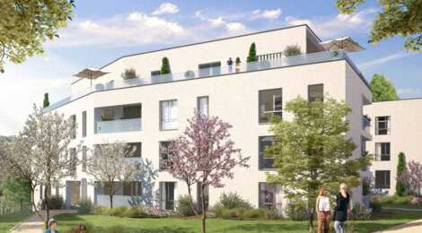 Programme immobilier neuf Cristal - Champagne-au-Mont-d'Or : Résidence T2–T5 avec cadre paysager et confort optimisé proche des commodités (69410) - Référence : 5879