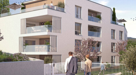Programme immobilier neuf Cristal - Champagne-au-Mont-d'Or : Résidence T2–T5 avec cadre paysager et confort optimisé proche des commodités (69410) - Référence : 5879