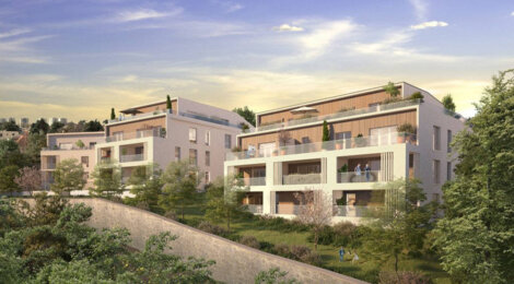 Programme immobilier neuf Cristal - Champagne-au-Mont-d'Or : Résidence T2–T5 avec cadre paysager et confort optimisé proche des commodités (69410) - Référence : 5879