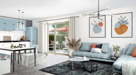 Programme immobilier neuf Les Allées du Chateau - Charly : Résidence T2–T6 avec cadre villageois et confort optimisé proche des commodités (69390) - Référence : 14311