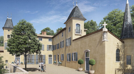Programme immobilier neuf CHATEAU LA GUERRIÈRE - Couzon-au-Mont-d’Or : résidence neuve dans un château rénové, proche de Lyon (69270) - Référence : 15635