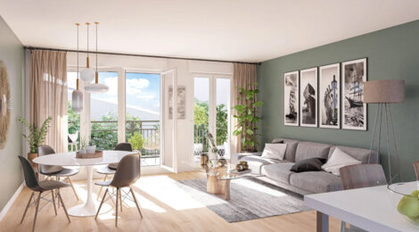 Programme immobilier neuf JARDINS DU LARGE - Décines-Charpieu  proche des tramways T3 et T7 (69150) - Référence : 16080