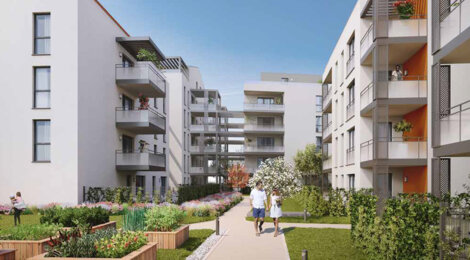 Programme immobilier neuf AMBITION - Décines-Charpieu résidence centrale proche Lyon (69150) - Référence : 18392