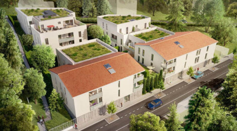 Programme immobilier neuf VERT FONTAINES - Fontaines-Saint-Martin : résidences neuves T2-T4 duplex dans un écrin vert près de Lyon (69270) - Référence : 3191