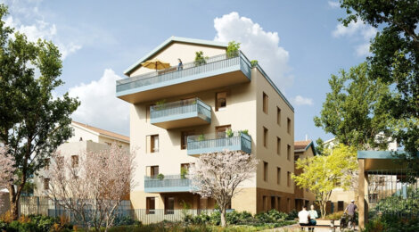 Programme immobilier neuf L' ÉLOGE - Fontaines-sur-Saône à proximité  de Lyon en 20 min (69270) - Référence : 16055