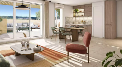 Programme immobilier neuf Millésime - Fontaines-sur-Saône aux portes du Parc de la Tête d’Or en 30 min (69270) - Référence : 16058