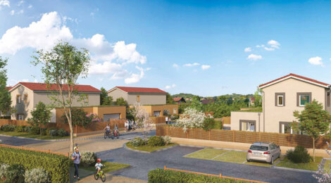 Programme immobilier neuf Les Villas Gambetta - Genas  à deux pas du centre et de l’aéroport (69740) - Référence : 16027