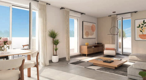 Programme immobilier neuf Le Clos de la Verrerie - Givors cadre de vie pratique proche Lyon et transports TER (69700) - Référence : 17087