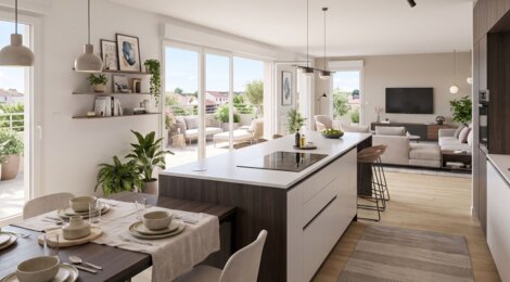 Programme immobilier neuf Coté Garon - Givors gare accessible à pied et Lyon à 25 min (69700) - Référence : 18304