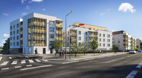 Programme immobilier neuf LE STADIUM - Givors : logements neufs sécurisés et verdoyants proche des transports (69700) - Référence : 15244