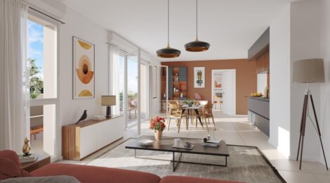 Programme immobilier neuf Square République - Givors proche gare avec cœur d’îlot végétalisé (69700) - Référence : 17009