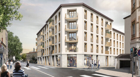 Programme immobilier neuf Faubourg Valmy - Lyon 09 : Résidence studio–T4 avec cadre urbain et confort moderne proche des transports (69009) - Référence : 5485