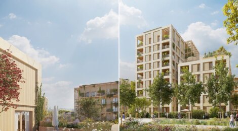 Programme immobilier neuf Sculpt - Lyon 7 : logements neufs près du métro Jean Jaurès, architecture durable et espaces verts (69007) - Référence : 8597