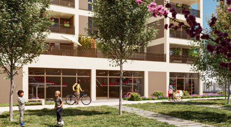 Programme immobilier neuf AUGUSTE - Lyon 7 quartier Girondins appartements neufs proches métro et Rhône (69007) - Référence : 17210