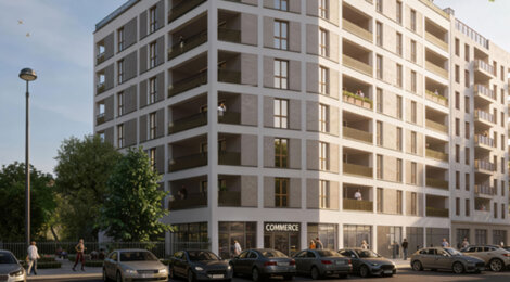 Programme immobilier neuf AUGUSTE - Lyon 7 quartier Girondins appartements neufs proches métro et Rhône (69007) - Référence : 17210