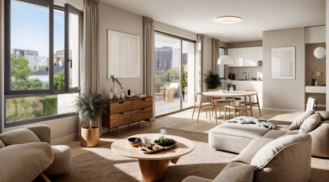 Programme immobilier neuf NEO7 - Lyon 7e à proximité du métro B et tramway T6 (69007) - Référence : 16684