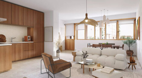 Programme immobilier neuf ALMA PETRA - TR1 LIBRE -  Lyon 7e : logements neufs sécurisés et verdoyants proche des transports (69007) - Référence : 15522